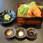 LORE 和ビストロ - 金カツ金目重の食べ比べ　1,800円