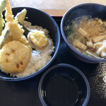 Ikkou - 彩り天丼とミニだしうどん(お風呂代込¥1,150)