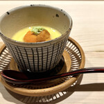 すし宮川  - 玉蜀黍プリン 雲丹