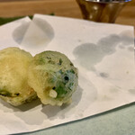 蕎麦に銘酒 蔵美庭 - 芽キャベツ