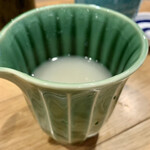 蕎麦に銘酒 蔵美庭 - グリーングラスの蕎麦湯