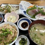 食堂 きいさんねー - お刺身たこ飯定食