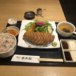 牛かつあおな - 牛かつ 黒毛和牛定食