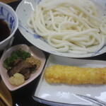 食堂 きいさんねー - 冷やしうどん、えび天