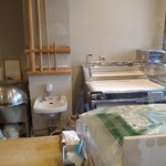 手打式超多加水麺 ののくら - 製麺室