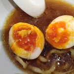 手打式超多加水麺 ののくら - 完璧な味玉