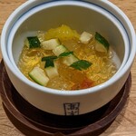 焼鳥 登鶏 - 冷製ゼリー