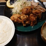 とり家ゑび寿 - 唐揚げ定食＠¥800