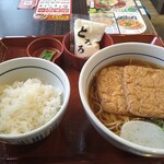 Nakau - きつね蕎麦とろろご飯セット680円税込ですってぇ〜♪