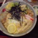 三田 長寿庵 - 冷やしカツそば　大　\1,250