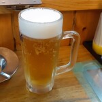 立呑み 龍馬 - 生ビール450円×2杯