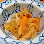 Nakamura Ya - 天ぷら定食（上）の小鉢
