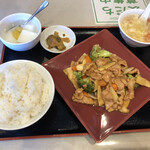 中華料理 香満園 - 豚肉のオイスター炒めセット