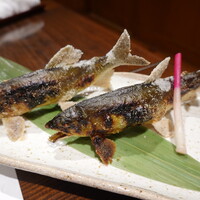 柳家錦 - 和良川の鮎塩焼き