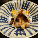 富小路 やま岸 - 加茂なす揚げ焼き、鳥貝