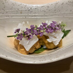 博多 鮨 まつもと - ウニイカ ②  (左)ロシア(右)北海道産   