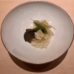 博多 鮨 まつもと - アワビと冬瓜のジュレ①