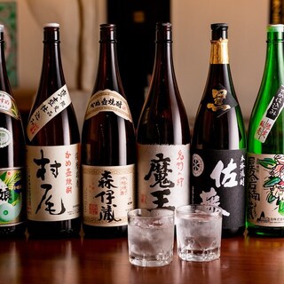 九州料理に合う焼酎は約30種類！「こだわりの緑茶割」あります