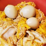 名代 富士そば - ミニたまご玉子丼はうずらが3つ！