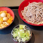 名代 富士そば - ミニたまご玉子丼セット500円税込