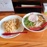 ちくてい - 料理写真:2022年7月　ラーメン焼き飯（1200円）