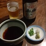 喜庵 - ●中瓶ビール850+もりそば900+蕎麦大盛300=2,050円