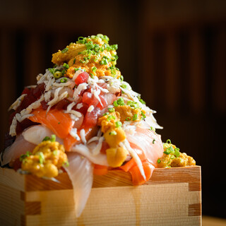 ◆Please try it! Exciting bukkake Hokkai chirashi masu Sushi