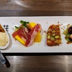 創作イタリアン Gemelli - 今回の前菜４点盛り