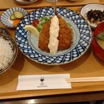 橋の湯食堂 - アジフライ定食880円税込