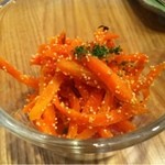 ごはんカフェ きなこ - にんじんの明太子炒め