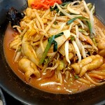 高麗館 - ホルモン炒め定食（870円）