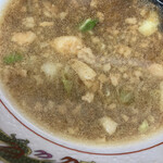 ラーメン二郎 - 非乳化スープ