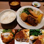 家庭料理 なおさん - ミックスフライ定食