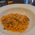 ヴィーテ - パスタ2　ビワマスのトマトクリームソース タリアテッレ　2022.7