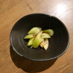 恵比寿 箸庵 - セロリの浅漬け