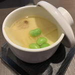 Yuzu An - 筍と枝豆の入った季節の茶碗蒸し