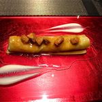 エクアトゥール - 鹿児島産タケノコとフォアグラのカネロニ仕立て