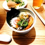 らぁ麺 むろか - めんつゆに具入れ