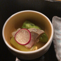瀧口 - 前菜①鯖のスモークとアスパラガス