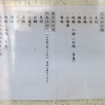 銀座 水野 - ランチメニュー