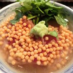 銀座 水野 - お昼の会席コース 3700円 の鮪胡麻和え茶漬け