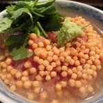 銀座 水野 - お昼の会席コース 3700円 の鮪胡麻和え茶漬け