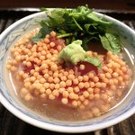 銀座 水野 - お昼の会席コース 3700円 の鮪胡麻和え茶漬け