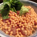 銀座 水野 - お昼の会席コース 3700円 の鮪胡麻和え