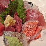 魚弥長久  - 目面しい『金目』『たち』『メイゴ』の刺身