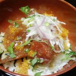 いもはん - ランチ海鮮丼８００円のアップ