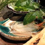 銀座 水野 - お昼の会席コース 3700円 の八寸：大地の恵み5種封じ込め