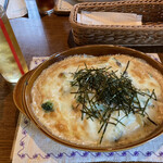 和みキッチン星 - パスタグラタン海老明太子（サラダ、ドリンク付き）1,550円