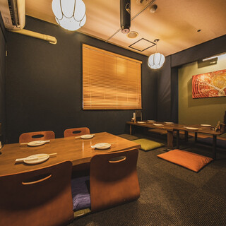 Stylish and casual! Modern Japanese-style interior◎Completely private rooms available◎