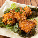 Delicious and spicy! Yangnyeom style fried chicken